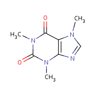 caffeine molecular structure