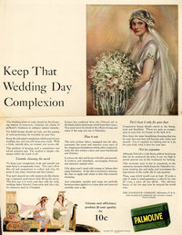 1922 magazine advertisement for Palmolive Soap