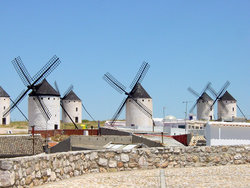 Spanish Windmills at La Mancha.