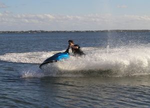 Pump-jet PWCs such as this Yamaha Waverunner are extremely popular for their speed and maneuverability.