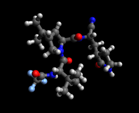 Molnupiravir Molecule Ball and Stick Model