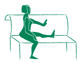 Illustration demonstrating the wall push