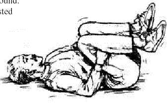 Double Knee Pull: to stretch lower back and buttocks.
