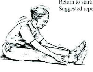 Seated Pike Stretch: to stretch lower back and hamstrings.