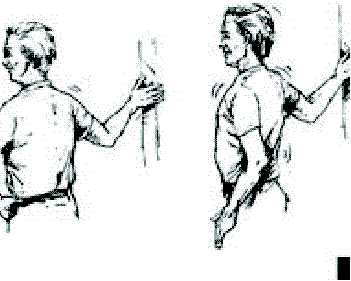 Chest Stretch: to stretch muscles in chest and shoulders.