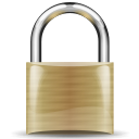 A padlock side view.