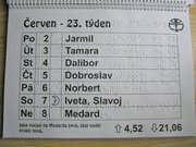 A Czech braille calendar