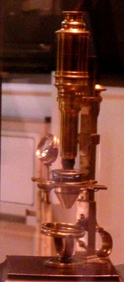 Compound microscope made by John Cuff in 1750