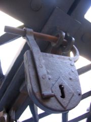 Early padlock style, on the front gates of St. Peter's Basilica