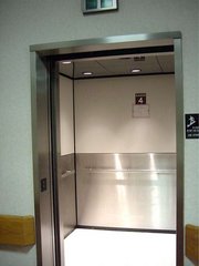 Elevator in a hospital