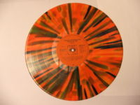 A psychedelically coloured record.