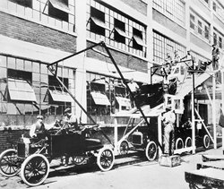 Ford assembly line, 1913