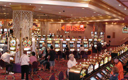 Slot machines in the Trump Taj Mahal