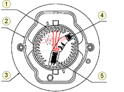 Optical Smoke Detector1: optical chamber 2: cover3: case moulding 4: photodiode (detector)5:  infrared LED