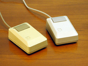 An Apple Macintosh Plus's Mouse, 1986