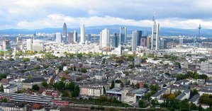 Frankfurt with its skyscrapers