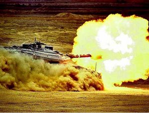 Modern tanks, such as this Israeli Merkava Mk 4, can fire with reasonable accuracy while moving.