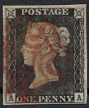 The world's first stamp was the Penny Black