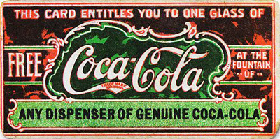 image of the first coca cola grocery coupon 