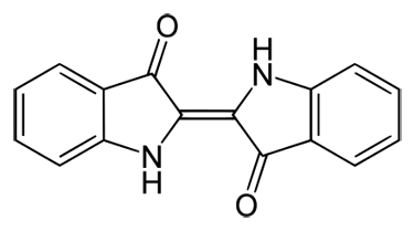 molecule of the dye indigo
