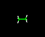 wire frame model for ethane molecule