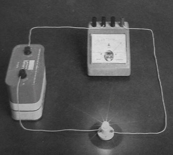 measuring currwnt uaing an ammeter