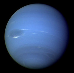Neptune as seen from Voyager 2