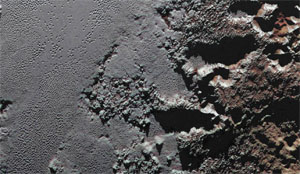 surface of pluto seen from Horizon 