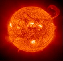 sun with prominence 