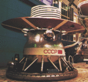 The Venera 13 Lander, which made scientific measurements and sent back pictures from the surface of Venus
