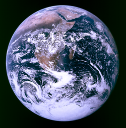 The Earth seen from space