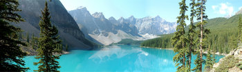 Moraine Lake by Lake Louise in Alberta, Canada