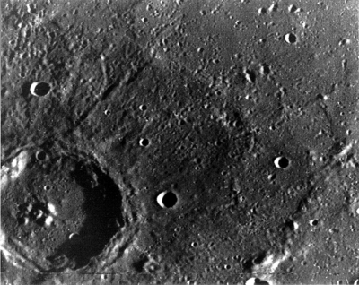 View of the surface of Mercury