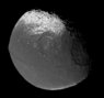 Mosaic of Iapetus images taken by the Cassini spacecraft.