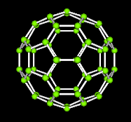 fullerene ball and stick model 