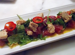 Foie gras tuna ceviche
