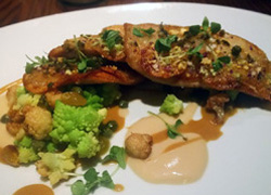 Mina's pompano with crispy potatoes