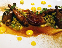 quail with foie gras michael mina