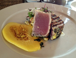 Seared tuna from Terra Santa Fe